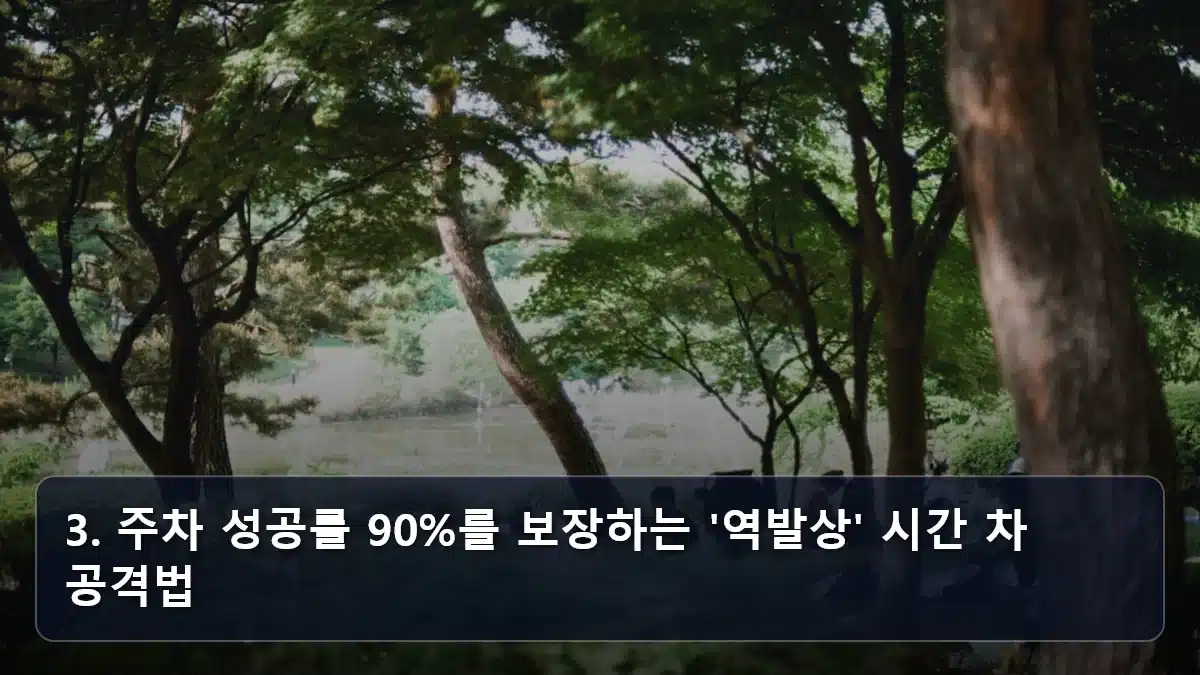 3. 주차 성공률 90%를 보장하는 '역발상' 시간 차 공격법 관련 이미지