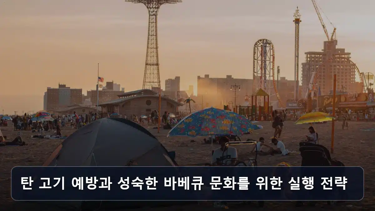 탄 고기 예방과 성숙한 바베큐 문화를 위한 실행 전략 관련 이미지