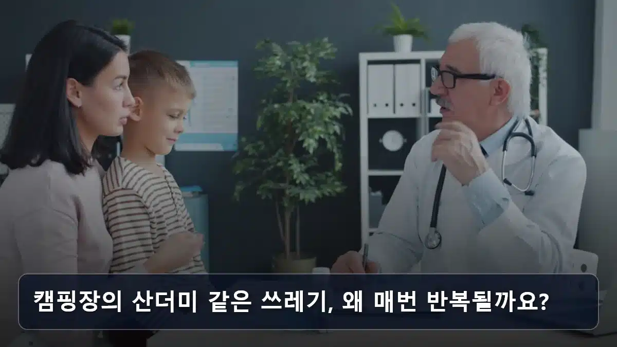 캠핑장의 산더미 같은 쓰레기, 왜 매번 반복될까요? 관련 이미지