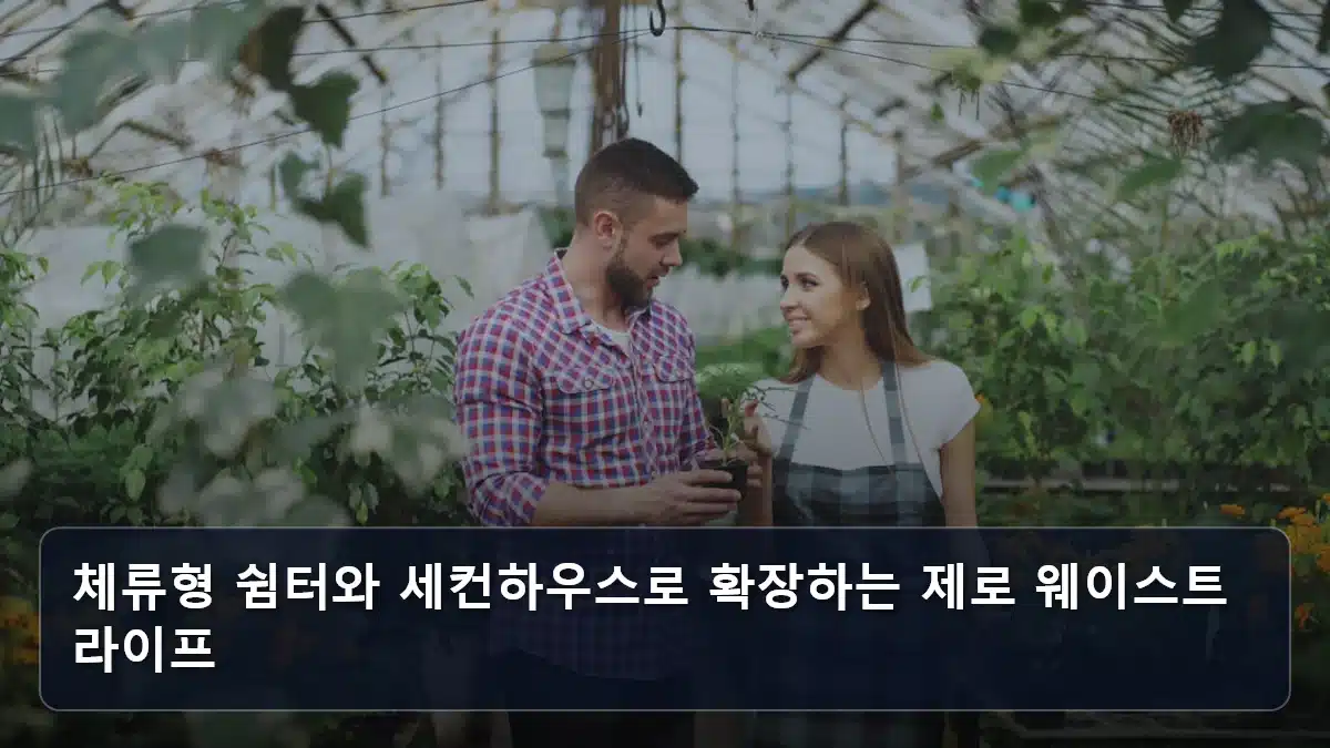 체류형 쉼터와 세컨하우스로 확장하는 제로 웨이스트 라이프 관련 이미지