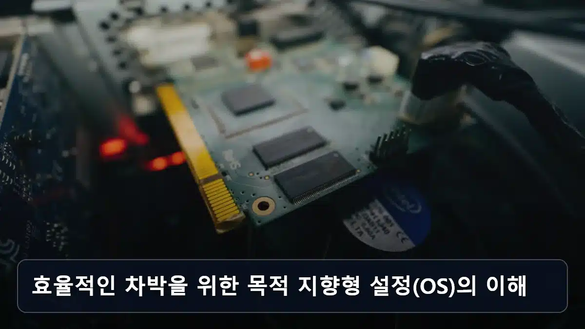 효율적인 차박을 위한 목적 지향형 설정(OS)의 이해 관련 이미지