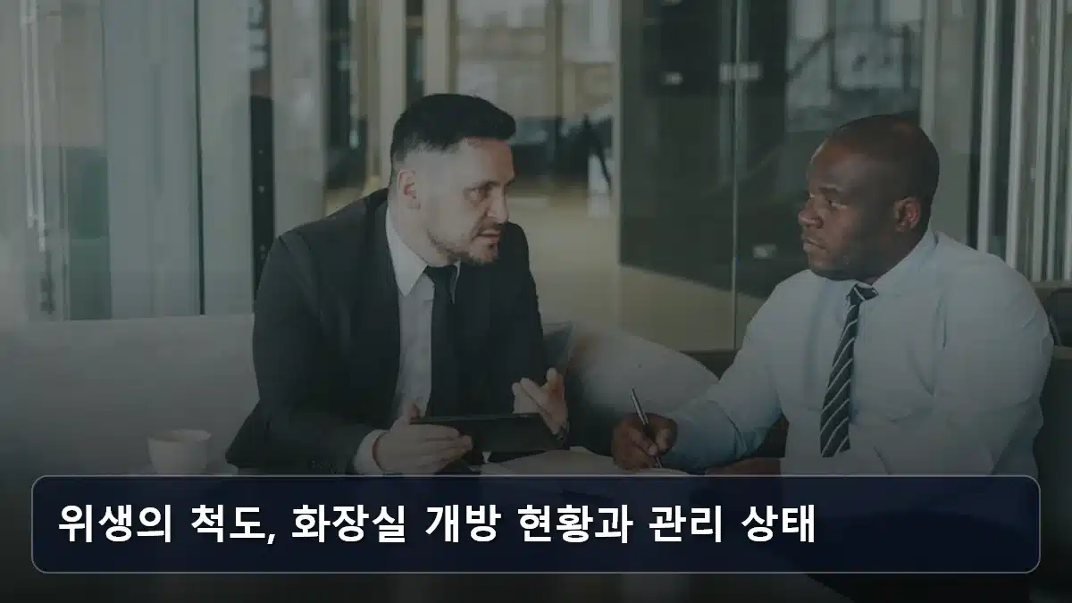 위생의 척도, 화장실 개방 현황과 관리 상태 관련 이미지