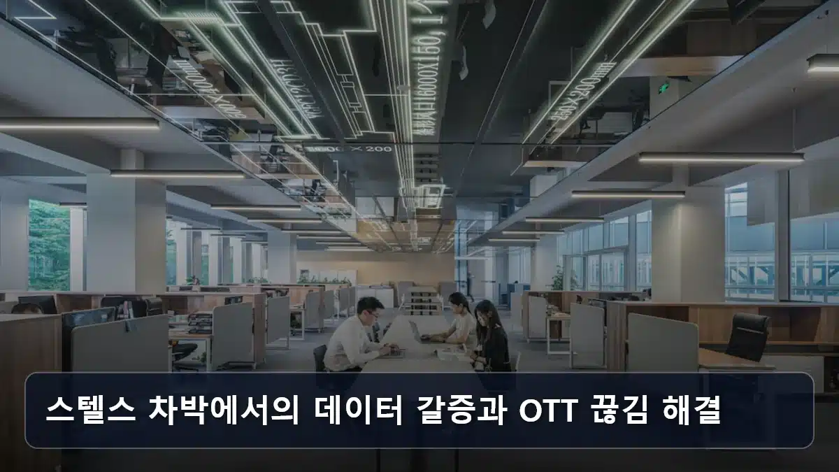 스텔스 차박에서의 데이터 갈증과 OTT 끊김 해결 관련 이미지