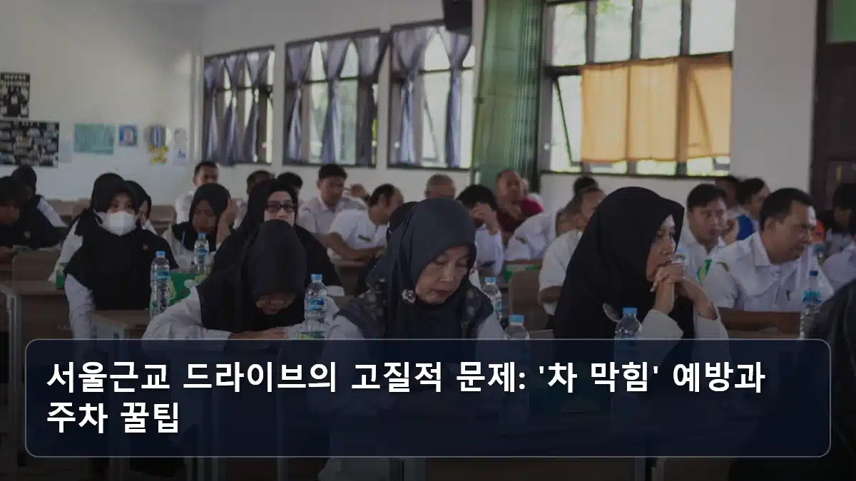 서울근교 드라이브의 고질적 문제: '차 막힘' 예방과 주차 꿀팁 관련 이미지