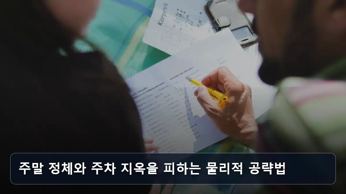 주말 정체와 주차 지옥을 피하는 물리적 공략법 관련 이미지