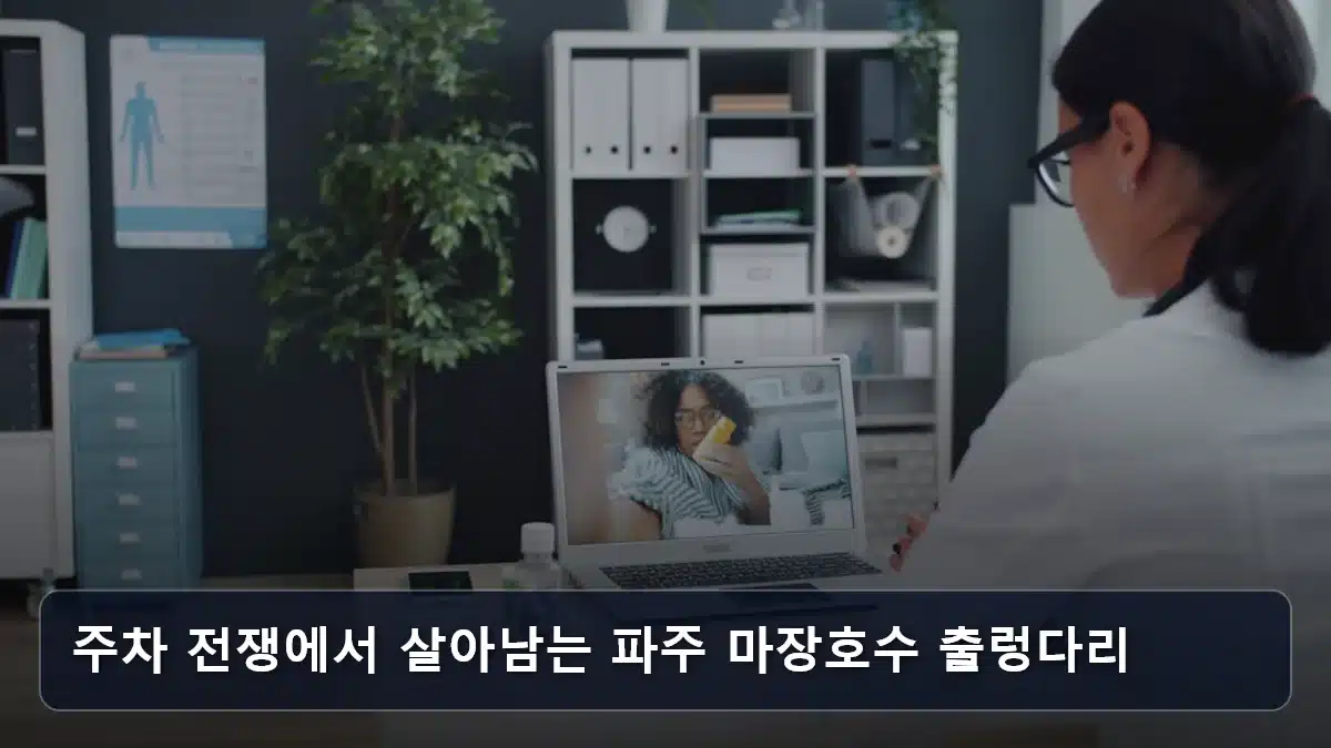 주차 전쟁에서 살아남는 파주 마장호수 출렁다리 관련 이미지