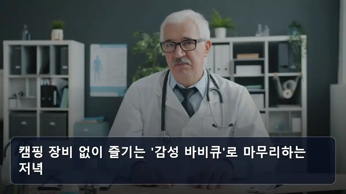캠핑 장비 없이 즐기는 '감성 바비큐'로 마무리하는 저녁 관련 이미지