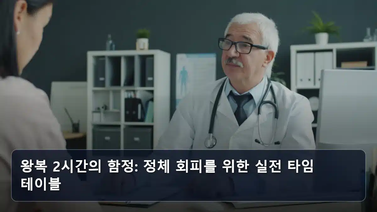 왕복 2시간의 함정: 정체 회피를 위한 실전 타임 테이블 관련 이미지
