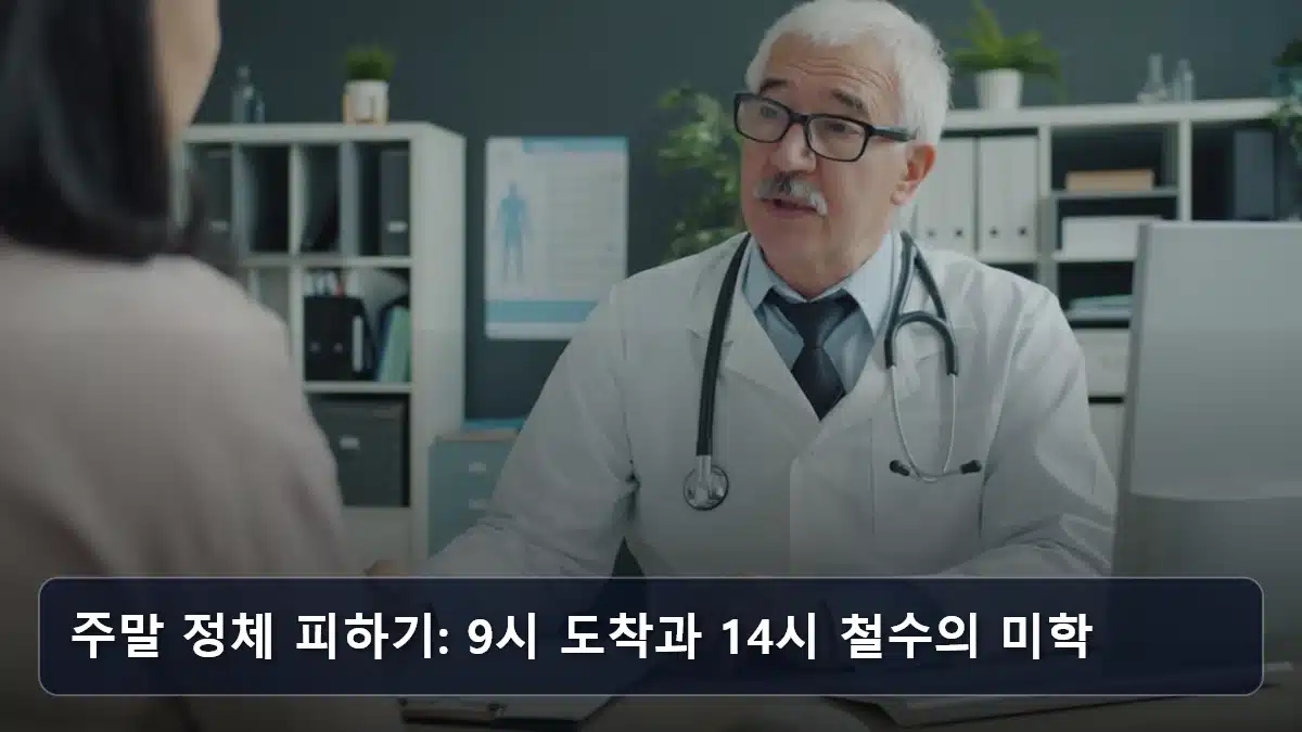 주말 정체 피하기: 9시 도착과 14시 철수의 미학 관련 이미지