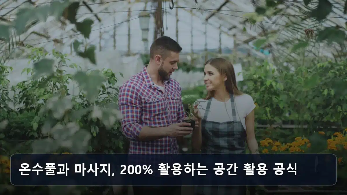 온수풀과 마사지, 200% 활용하는 공간 활용 공식 관련 이미지