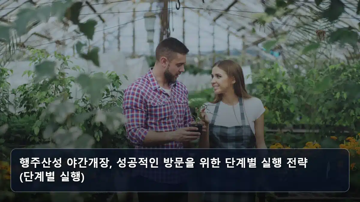 행주산성 야간개장, 성공적인 방문을 위한 단계별 실행 전략 (단계별 실행) 관련 이미지