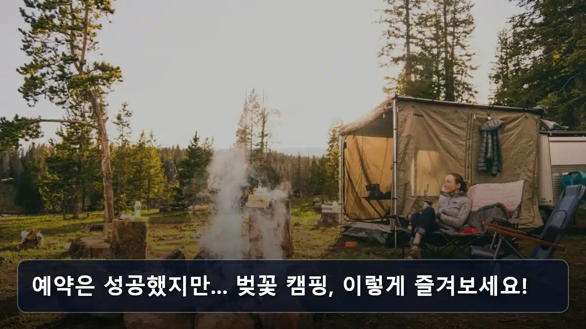 예약은 성공했지만... 벚꽃 캠핑, 이렇게 즐겨보세요! 관련 이미지