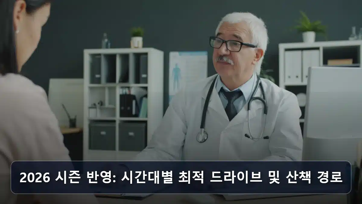 2026 시즌 반영: 시간대별 최적 드라이브 및 산책 경로 관련 이미지