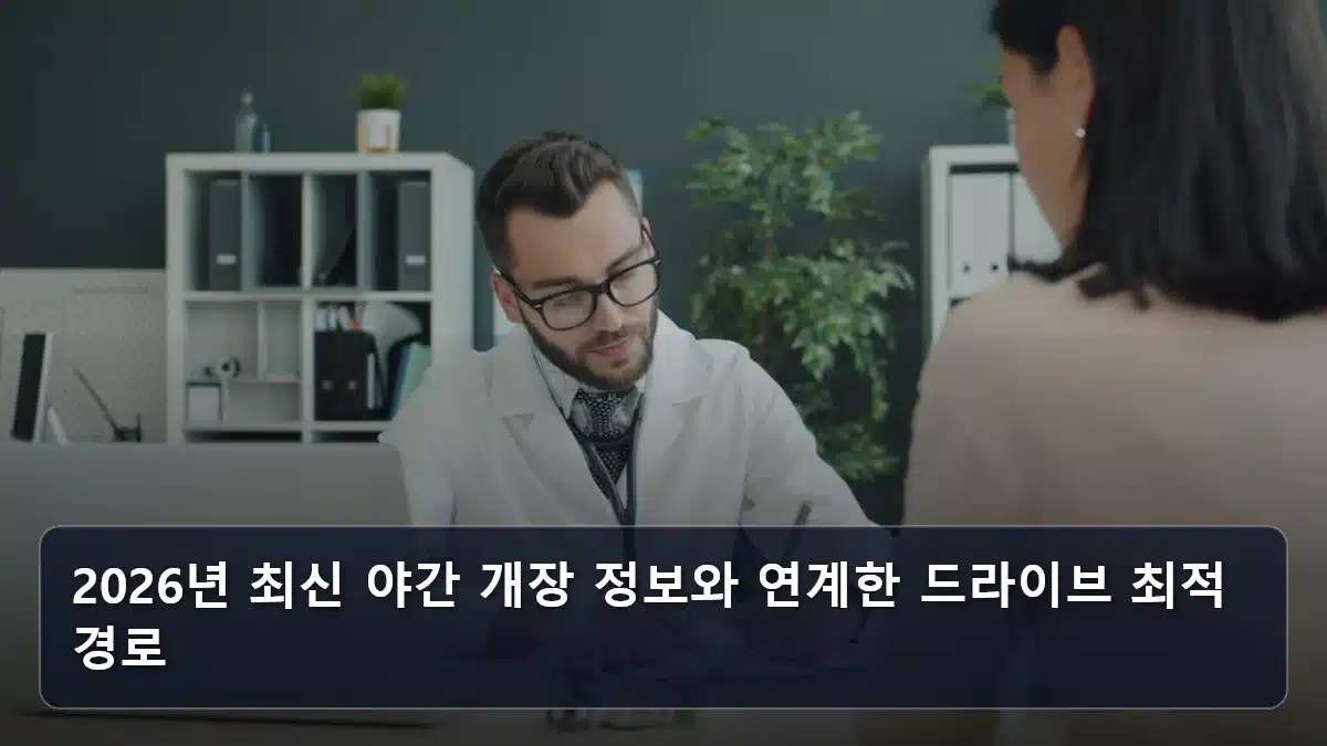 2026년 최신 야간 개장 정보와 연계한 드라이브 최적 경로 관련 이미지