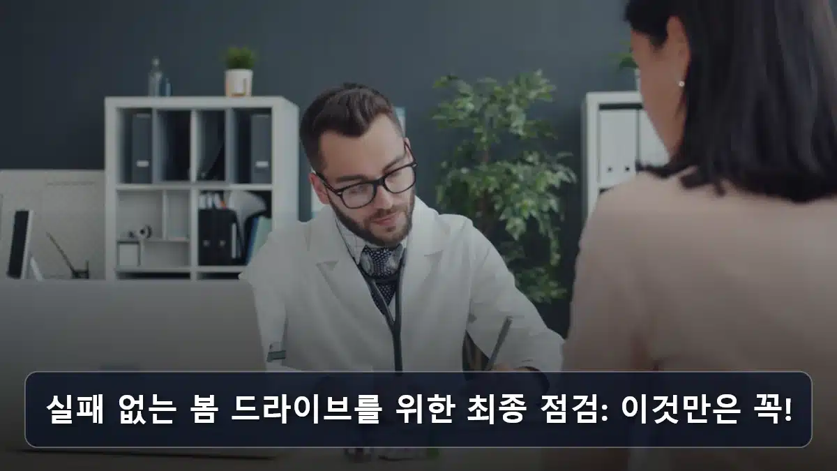실패 없는 봄 드라이브를 위한 최종 점검: 이것만은 꼭! 관련 이미지