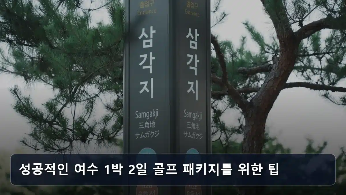 성공적인 여수 1박 2일 골프 패키지를 위한 팁 관련 이미지