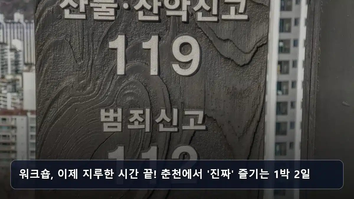워크숍, 이제 지루한 시간 끝! 춘천에서 '진짜' 즐기는 1박 2일 관련 이미지