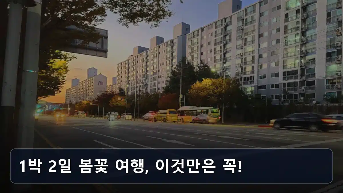 1박 2일 봄꽃 여행, 이것만은 꼭! 관련 이미지
