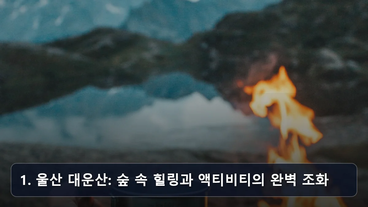1. 울산 대운산: 숲 속 힐링과 액티비티의 완벽 조화 관련 이미지