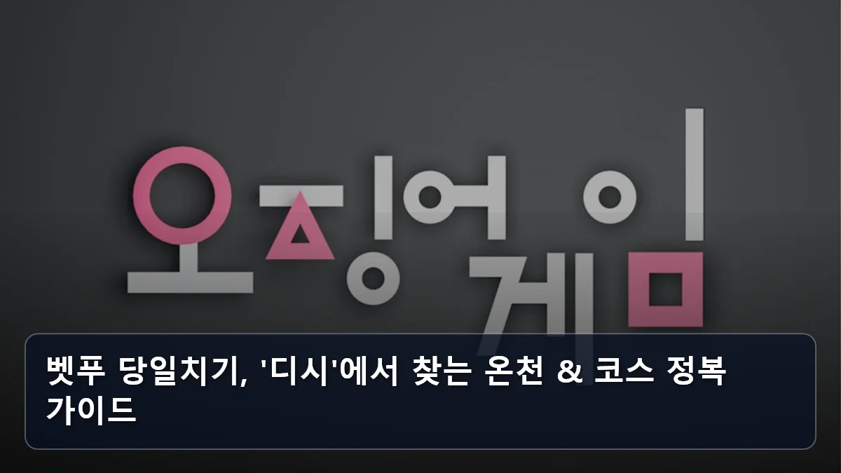 벳푸 당일치기, '디시'에서 찾는 온천 & 코스 정복 가이드 관련 이미지