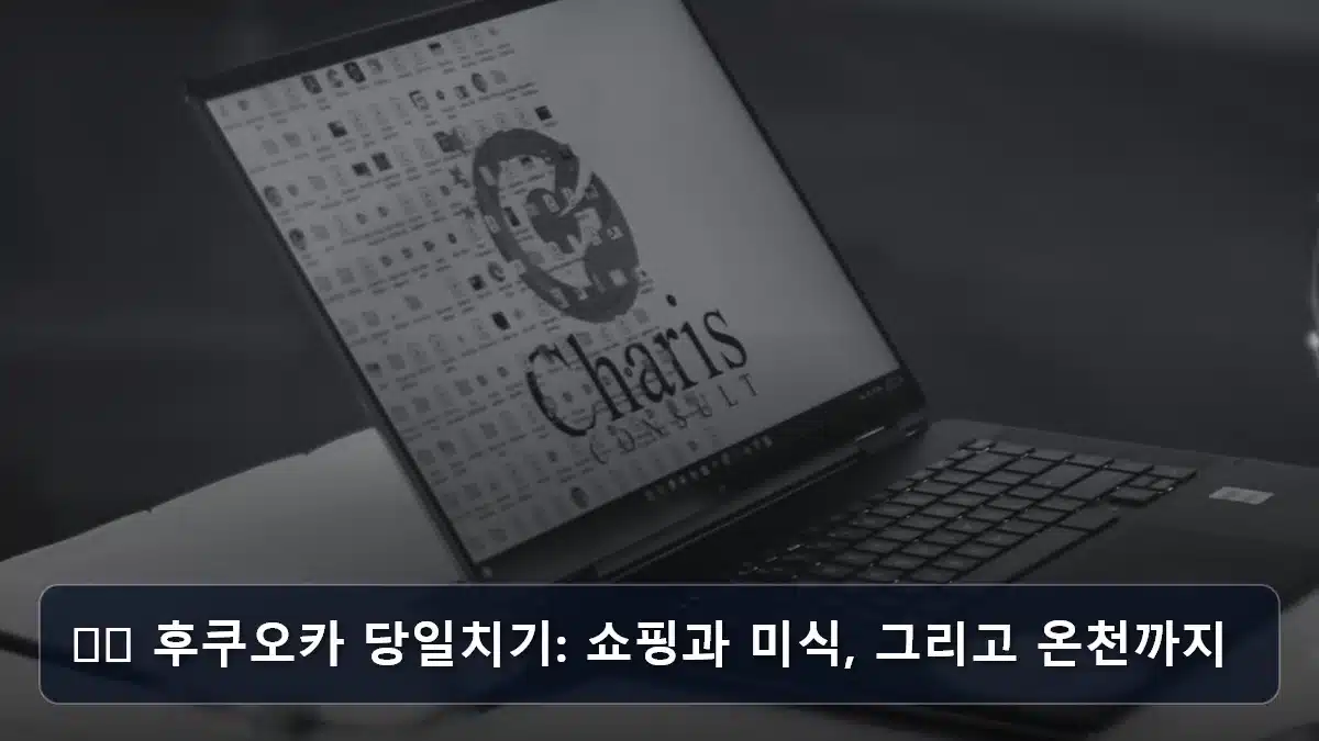 ✈️ 후쿠오카 당일치기: 쇼핑과 미식, 그리고 온천까지 관련 이미지