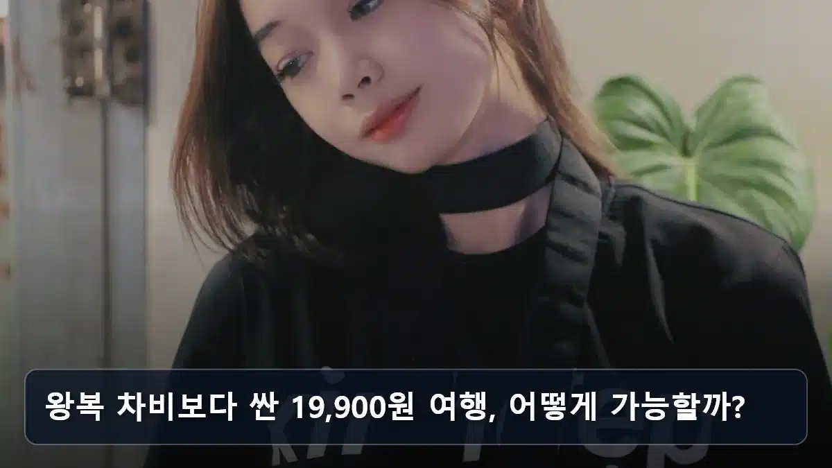 왕복 차비보다 싼 19,900원 여행, 어떻게 가능할까? 관련 이미지