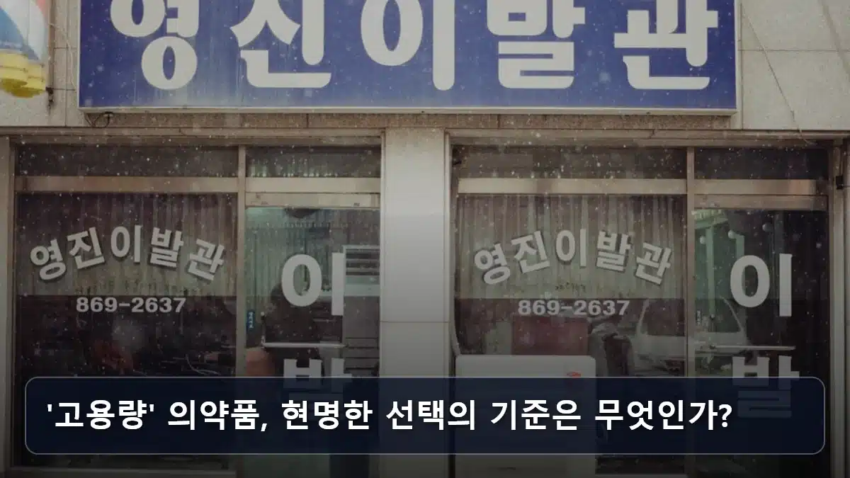'고용량' 의약품, 현명한 선택의 기준은 무엇인가? 관련 이미지