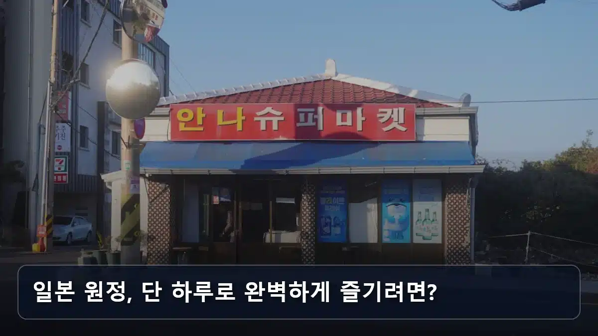 일본 원정, 단 하루로 완벽하게 즐기려면? 관련 이미지