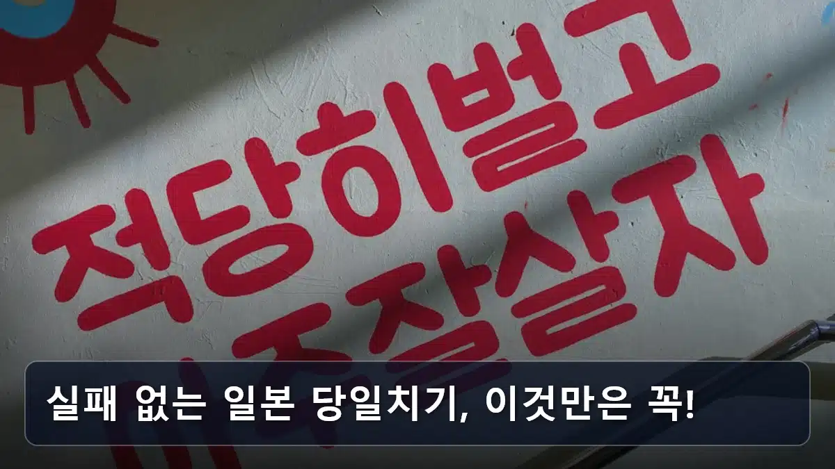 실패 없는 일본 당일치기, 이것만은 꼭! 관련 이미지