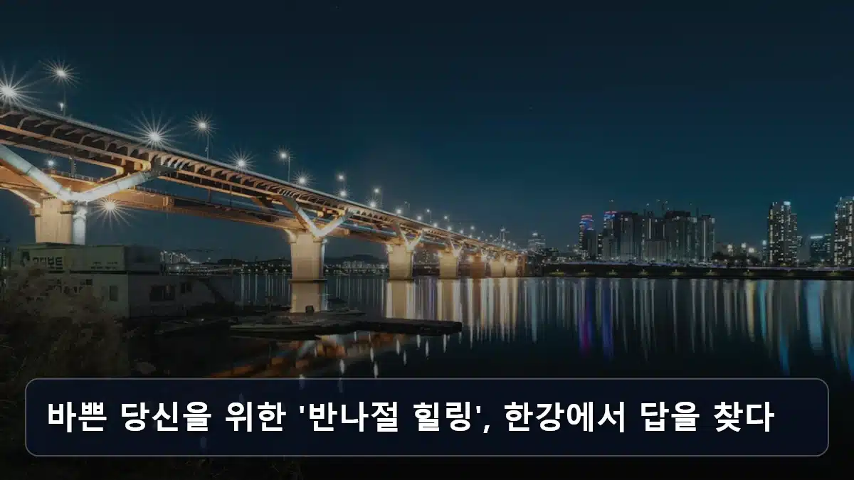 바쁜 당신을 위한 '반나절 힐링', 한강에서 답을 찾다 관련 이미지
