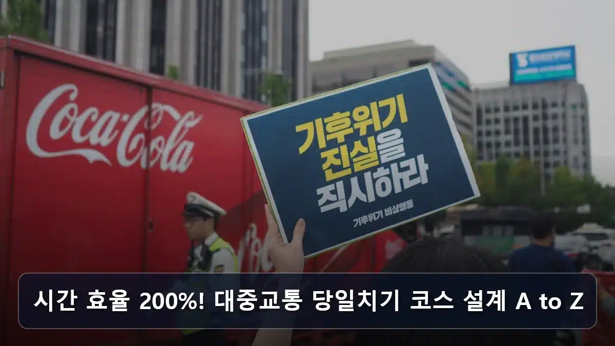 시간 효율 200%! 대중교통 당일치기 코스 설계 A to Z 관련 이미지