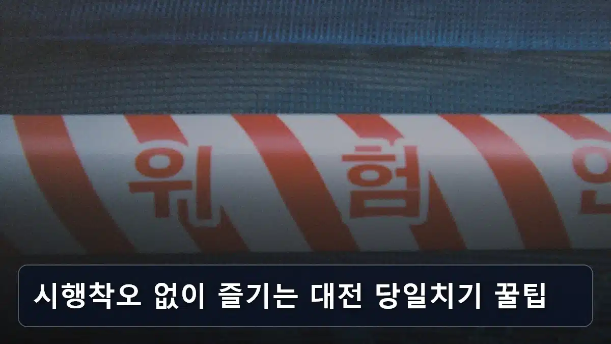 시행착오 없이 즐기는 대전 당일치기 꿀팁 관련 이미지