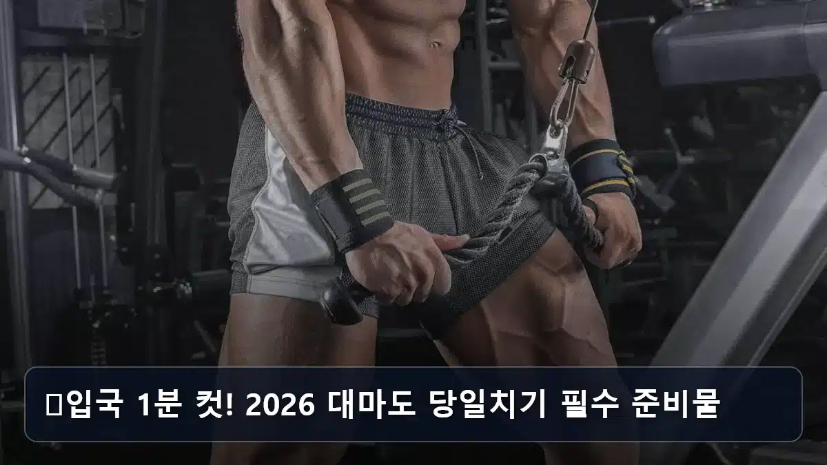 ⚡입국 1분 컷! 2026 대마도 당일치기 필수 준비물 관련 이미지