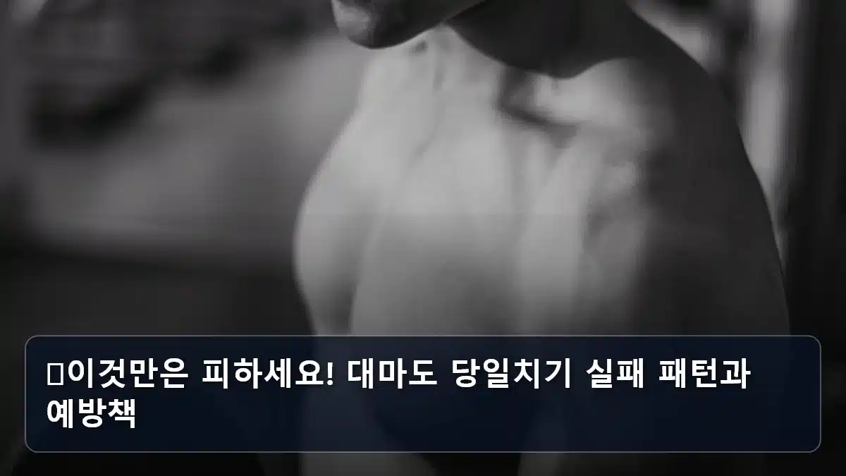 🚨이것만은 피하세요! 대마도 당일치기 실패 패턴과 예방책 관련 이미지