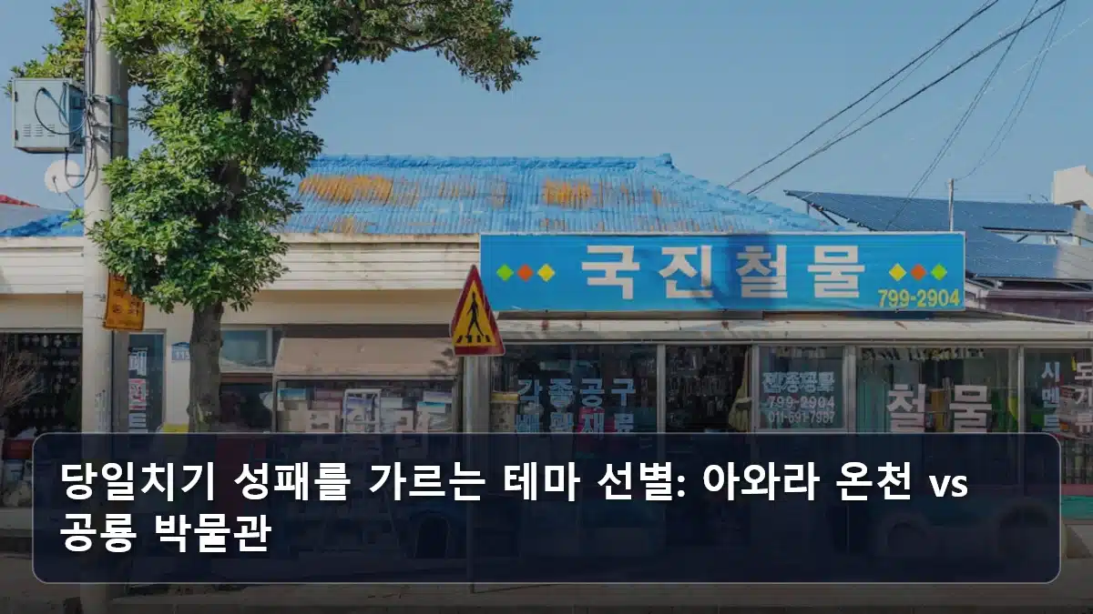 당일치기 성패를 가르는 테마 선별: 아와라 온천 vs 공룡 박물관 관련 이미지