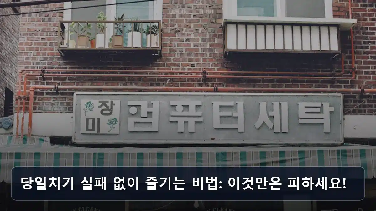 당일치기 실패 없이 즐기는 비법: 이것만은 피하세요! 관련 이미지
