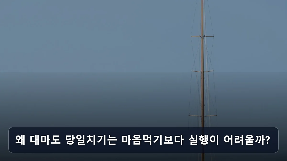 왜 대마도 당일치기는 마음먹기보다 실행이 어려울까? 관련 이미지